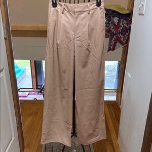 G by Giuliana Soft Beige Wide-Leg Pants